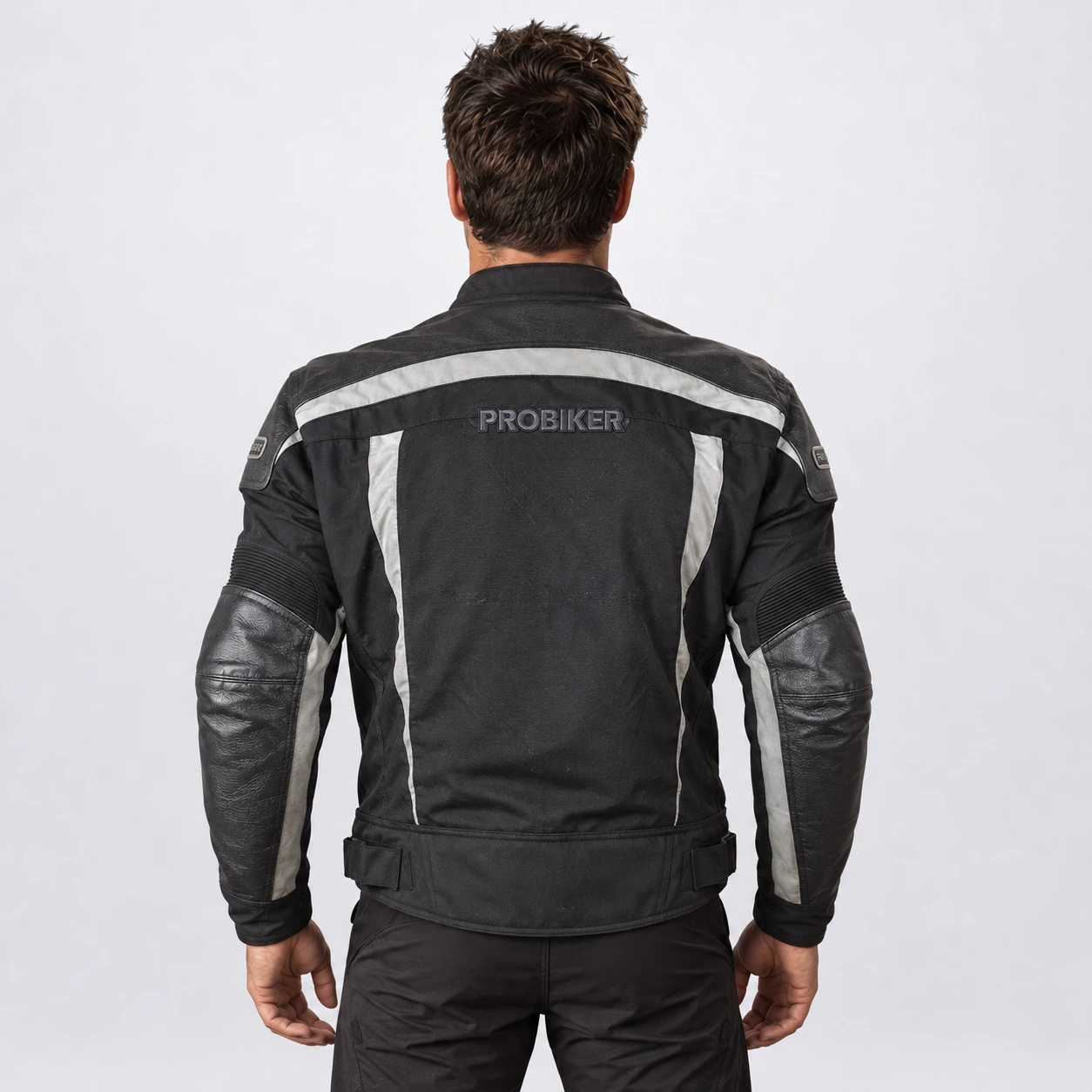 Probiker Мъжко лятно мото яке от текстил и кожа S